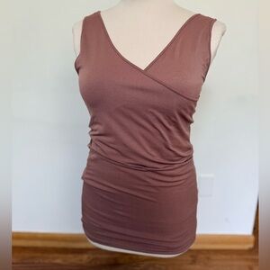 Skinner’s Sleeveless Brown Tank Top #126